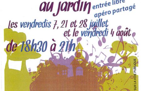 Apéros-Concerts au Jardin à Lapanouse